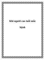 Khi người cao tuổi mắc bệnh ppt