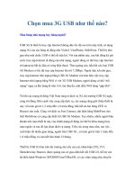 Chọn mua 3G USB như thế nào? pptx