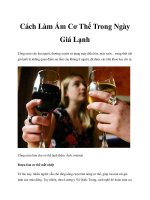 Cách Làm Ấm Cơ Thể Trong Ngày Giá Lạnh pot