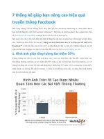 7 thống kê giúp bạn nâng cao hiệu quả truyền thông Facebook doc