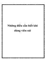 Những điều cần biết khi dùng viên sủi pot