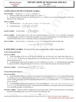 Thử sức trước kỳ thi đại học năm 2013 môn toán - Đề số 4 docx