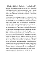 Chuẩn bị tâm thế cho trẻ “trước lớp 1” pdf