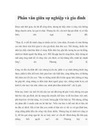 Phân vân giữa sự nghiệp và gia đình doc