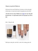 Móng tay ma quái cho lễ Halloween pptx