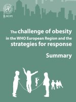 The challenge of obesity in the WHO European Region and the strategies for response pptx