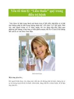 Yếu tố tâm lý: “Liều thuốc” quý trong điều trị bệnh pptx