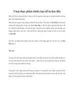 5 loại thực phẩm khiến bạn dễ bị đau đầu pot