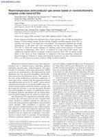 room-temperature semiconductor gas sensor based on nonstoichiometric tungsten oxide nanorod film