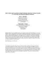 ramp d activity and acquisitions in high technology industries potx