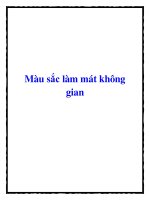 Màu sắc làm mát không gian pptx