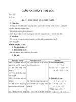 giáo án bài tính chất của phép nhân - toán 6 - gv.ng.quang phi