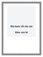 Hài hước tốt cho sức khỏe của bé pdf