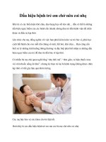 Dấu hiệu bệnh trẻ em chớ nên coi nhẹ pot