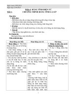 Giáo án tin học lớp 7 theo chuẩn kiến thức kỹ năng mới tham khảo