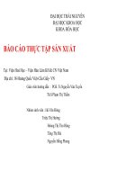 BÁO CÁO THỰC TẬP HOÁ pptx