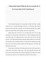 Chứng minh Nguyên Hồng là nhà văn của phụ nữ và trẻ em qua đoạn trích Trong lòng mẹ potx