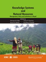 Knowledge Systems and Natural Resources potx