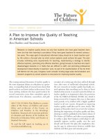 The plan to improve the Quality of Teaching in American Schools docx