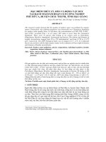 ĐẶC ĐIỂM THỦY LÝ, HÓA VÀ ĐỘNG VẬT ĐÁY TẠI RẠCH MÁI DẦM ĐOẠN CỤM CÔNG NGHIỆP PHÚ HỮU A, HUYỆN CHÂU THÀNH, TỈNH HẬU GIANG potx