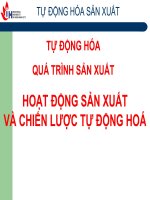 HOẠT ĐỘNG SẢN XUẤT VÀ CHIẾN LƯỢC TỰ ĐỘNG HOÁ ppt