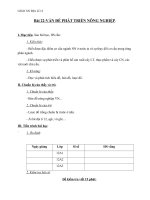 giáo án bài vấn đề phát triển nông nghiệp – địa lý 12 - gv.trần thanh nhàn