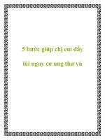 5 bước giúp chị em đẩy lùi nguy cơ ung thư vú pptx
