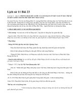 Lịch sử 11 Bài 23