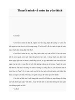 Thuyết minh về món ăn yêu thíchCơm hến docx