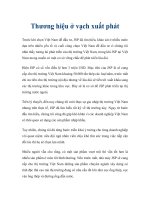 Thương hiệu ở vạch xuất phát potx