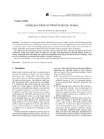 conduction model of metal oxide gas sensors