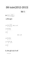 Đề toán 2012 - 2013 pot
