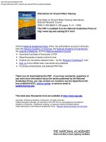 Alternatives for Ground Water Cleanup potx