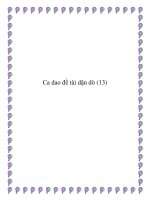 Ca dao đề tài dặn dò potx