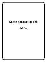 Không gian đẹp cho ngôi nhà đẹp doc