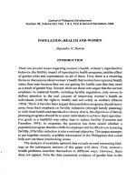 POPULATION, HEALTH AND WOMEN pdf