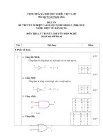 đáp án đề thi lí thuyết tốt nghiệp khóa 2 - điện tử dân dụng - mã đề thi đtdd - lt (40)