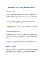 Những ưu điểm nổi bật của Windows 7 pptx