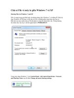 Chia sẻ File và máy in giữa Windows 7 và XP pptx