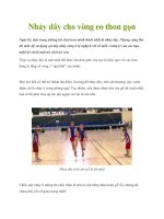 Nhảy dây cho vòng eo thon gọn pot