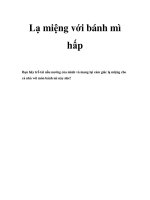 Lạ miệng với bánh mì hấp pot