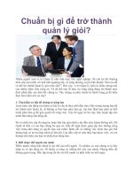Chuẩn bị gì để trở thành quản lý giỏi? docx