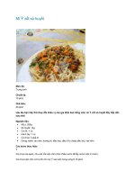 Mì Ý xốt sò huyết pptx