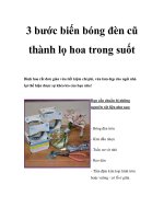 3 bước biến bóng đèn cũ thành lọ hoa trong suốt pdf