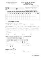 ĐỀ THI KẾT THÚC HOC PHẦN K37 MÔN GIẢI TÍCH ĐỀ Mã thi 485 docx