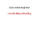 Giáo trình thuỷ khí _ Chuyển động thế phẳng pptx