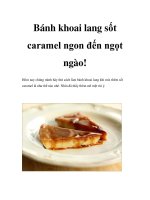 Bánh khoai lang sốt caramel ngon đến ngọt ngào ppt