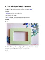 Khung ảnh đẹp bất ngờ với cúc áo potx