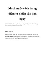 Mách nước cách trang điểm tự nhiên vào ban ngày pdf