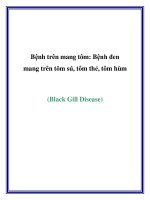 Bệnh trên mang tôm: Bệnh đen mang trên tôm sú, tôm thẻ, tôm hùm ppt